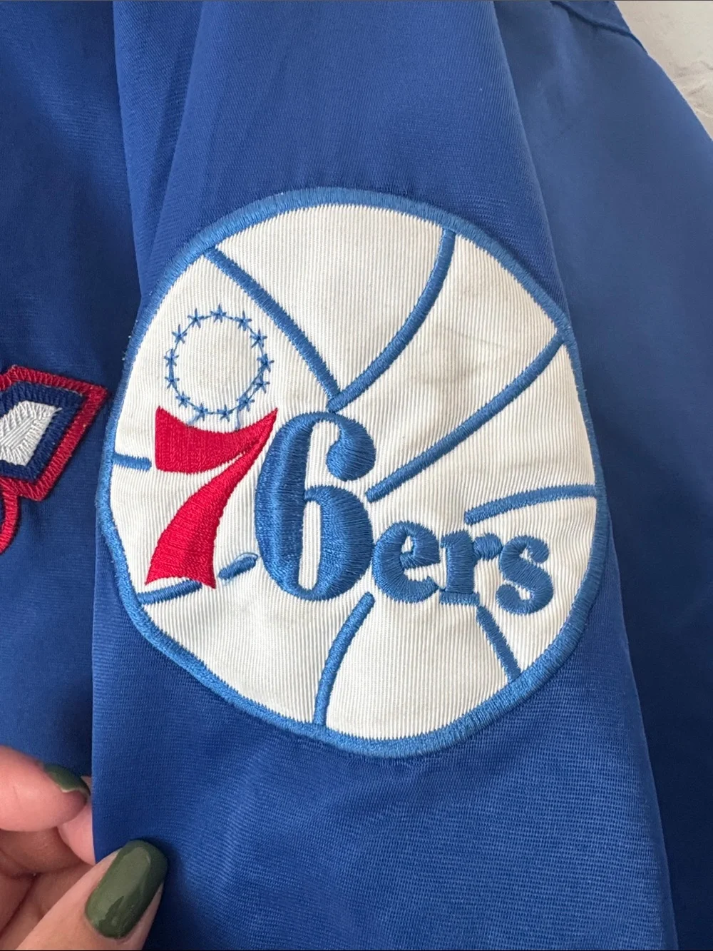 Vintage Philadelphia 76ers Sixers Majestic Hardwood Classics NBA Jacket